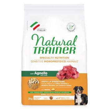 3kg Natural Trainer Sensitive No Gluten Adult Medium/Maxi bárány száraz kutyatáp kép