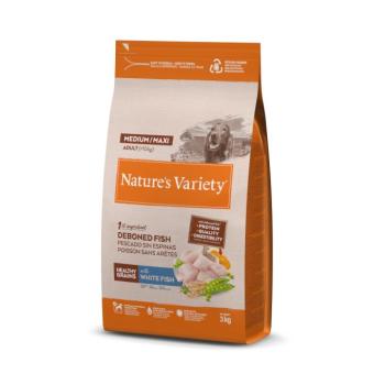 3kg Nature's Variety Healthy Grains Medium/Maxi Adult fehér hal száraz kutyatáp kép
