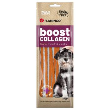 3x 70g Flamingo Boost Collagen spagetti csirkével kutyasnack kép