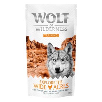 3x100g Wolf of Wilderness Training “Explore the Wide Acres” csirke kutyasnack kép