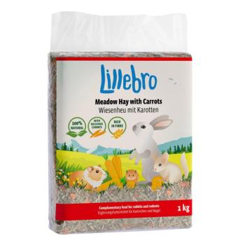 3x1kg Lillebro réti széna sárgarépával kép