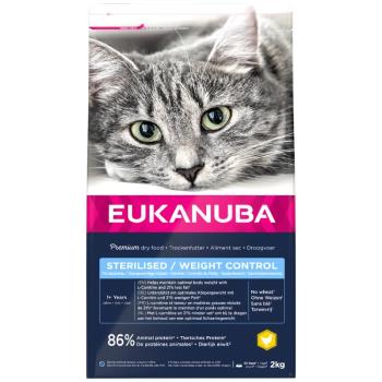 3x2kg Eukanuba Sterilised / Weight Control Adult száraz macskatáp kép