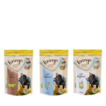 3x30g Feringa Crunchy Bites macskasnack próbacsomag 3 fajtával- Marha + joghurt & lazac kép