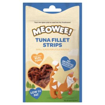 3x35g Meowee! Tonhalfilé Strips macskasnack kép