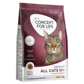3x3kg All Cats 10+ Concept for Life száraz macskatáp új receptúrával kép