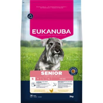 3x3kg Eukanuba Premium Nutrition Senior Small Breed csirke száraz kutyatáp kép