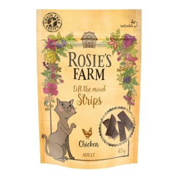 3x45g Rosie's Farm Snack "Strips" csirke macskasnack kép