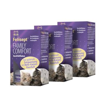 3x45ml utántöltő flakon Felisept Family Comfort párologtatóba macskáknak kép