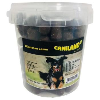 3x500g Würstchen Lamm mit Raucharoma Caniland Hundesnack kép