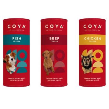 3x50g Coya Adult Dog Topper kutyasnack Mix 3 változattal (csirke, hal, marha) kép