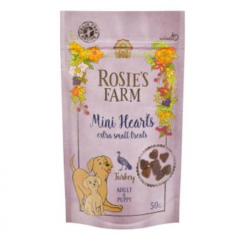 3x50g Food Rosie's Farm Puppy Snacks "Mini Hearts" pulyka kölyökkutyasnack kép