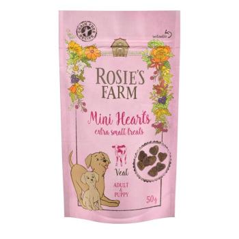 3x50g Rosie's Farm Puppy & Adult "Mini Hearts" borjú kutyasnack kép