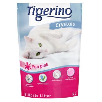 3x5l Tigerino Crystals Fun Pink tarka macskaalom kép