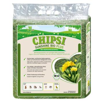 3x600g Chipsi Sunshine Bio Plus hegyi réti széna rágcsálóknak kép