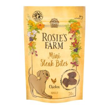 3x70g Rosie's Farm Snacks Adult "Tender Steak Bites" csirke kutyasnack kép