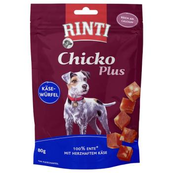 3x80g RINTI Chicko Plus sajt- és kacsakockák jutalomfalat kutyáknak kép