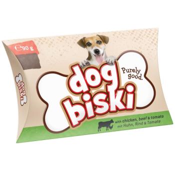 3x90g Briantos "DogBiski" kutyakeksz - csirke, marha & paradicsom kutyasnack kép