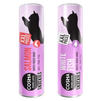 40 g Cosma Snackies XXL macskasnack (fehér hal, lazac) kép