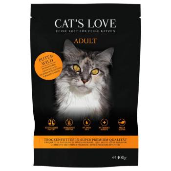 400g Cat´s Love Adult pulyka & vad száraz macskatáp kép