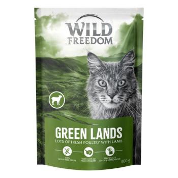 400g Green Lands Lamb Wild Freedom gabonamentes száraz macskatáp új receptúrával kép