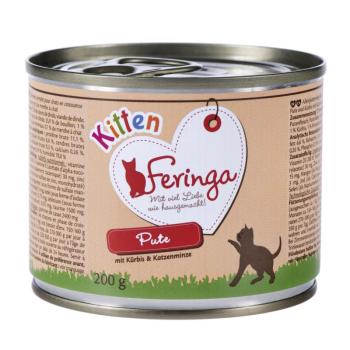 400g Kitten Purizon száraztáp + 6x200g Kitten Feringa nedvestáp pulyka kép