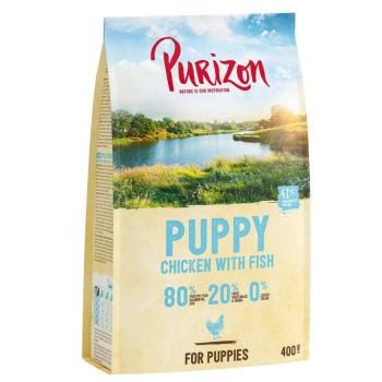 400g Purizon Puppy csirke & hal száraz kutyatáp új receptúrával kép