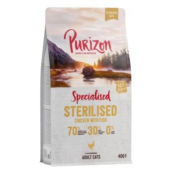400g Purizon Sterilised Adult csirke & hal száraz macskatáp kép