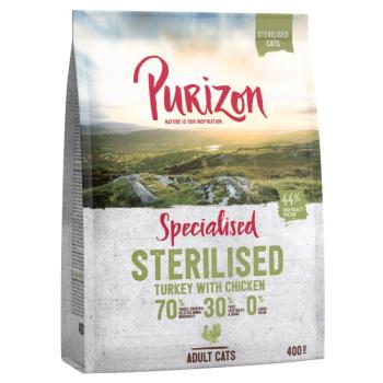 400g Purizon Sterilised Adult pulyka & csirke - gabonamentes száraz macskatáp kép