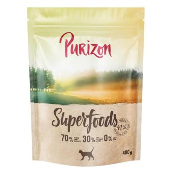 400g Purizon Superfoods marha száraz macskatáp kép