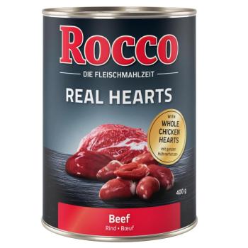 400g Rocco Real Hearts marha nedves kutyatáp kép