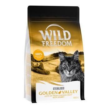 400g Wild Freedom Adult "Golden Valley" Sterilised nyúl - gabonamentes száraz macskatáp kép