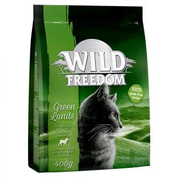 400g Wild Freedom Adult 'Green Lands' gabonamentes - bárány száraz macskatáp kép