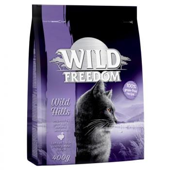 400g Wild Freedom Adult 'Wild Hills' gabonamentes - kacsa száraz macskatáp kép