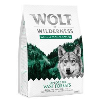 400g Wolf of Wilderness "Explore The Vast Forests" - Weight Management  száraz kutyatáp kép