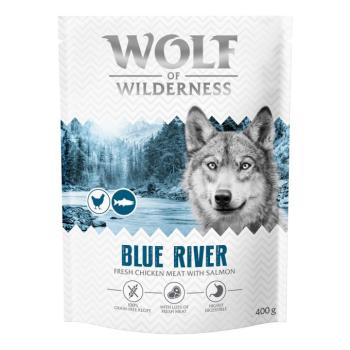 400g Wolf Of Wilderness száraztáp kipróbálásra kutyáknak - Blue River - lazac kép