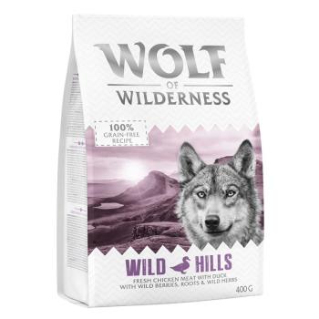 400g Wolf Of Wilderness 'Wild Hills' kacsa száraz kutyatáp kép