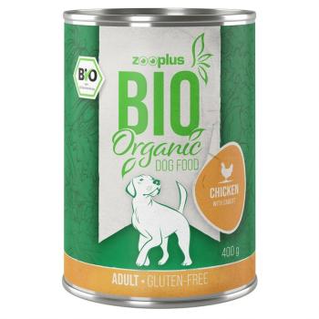 400g zooplus Bio csirke, bio rizs & bio sárgarépa nedves kutyatáp kép