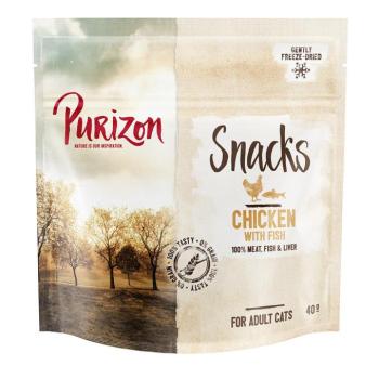 40g Purizon snack csirke hallal - gabonamentes macskasnack kép