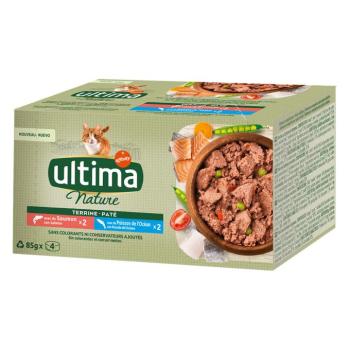40x85g Ultima Nature Paté lazac & tengeri hal nedves macskatáp kép