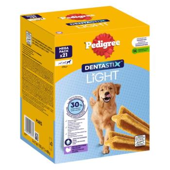 42db Pedigree Dentastix Light: Dental Chews nagytestű kutyáknak (>25 kg) kutyasnack - Multipack (42 darab) kép
