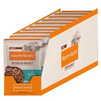 44x85g Nature's Variety Bites lazac szószban nedves macskatáp kép