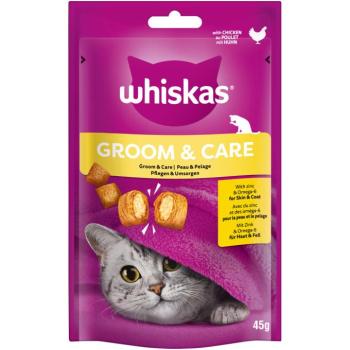 45g Whiskas Snacks Groom & Care csirke macskasnack kép