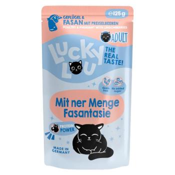 48x125g Lucky Lou Adult Szárnyas &  fácán nedves macskatáp kép