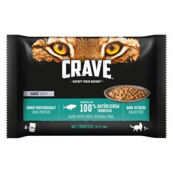 48x85g Crave tasakos nedves macskatáp multipack- Tonhal szószban kép