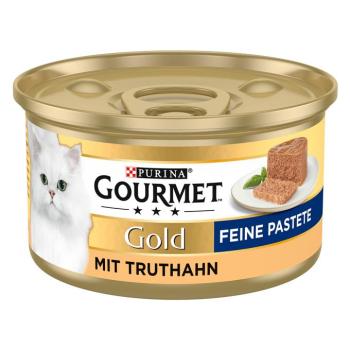 48x85g Gourmet Gold Paté pulyka nedves macskatáp 36+12 ingyen kép
