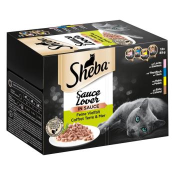 48x85g Sheba Sauce Lover tálcás nedves macskatáp kép