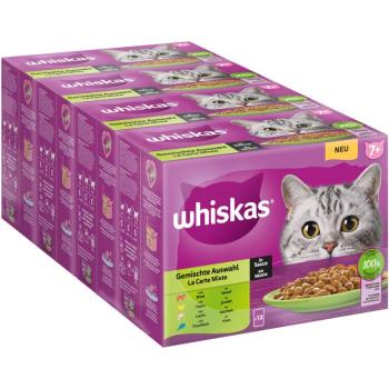 48x85g Whiskas Senior 7+ vegyes válogatás szószban nedves macskatáp kép