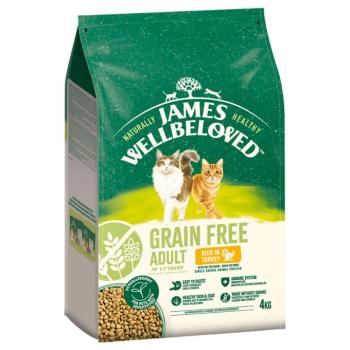 4kg James Wellbeloved Grain Free Adult Cat Hypoallergenic pulyka száraz macskatáp kép