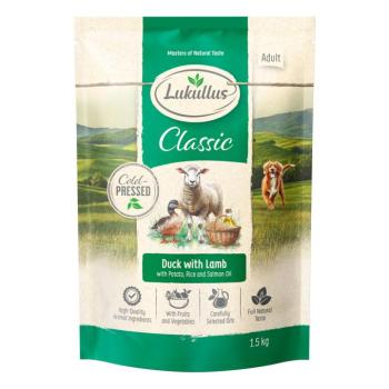 4x1,5kg Lukullus pézsmaréce & bárány hidegen sajtolt száraz kutyatáp új rceptúra kép