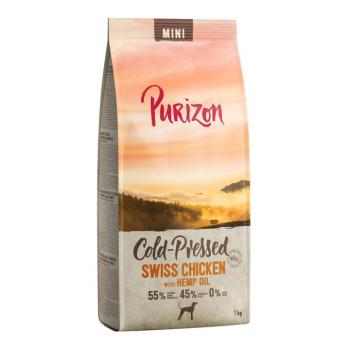 4x1kg Purizon Coldpressed Mini svájci csirke & kenderolaj száraz kutyatáp kép